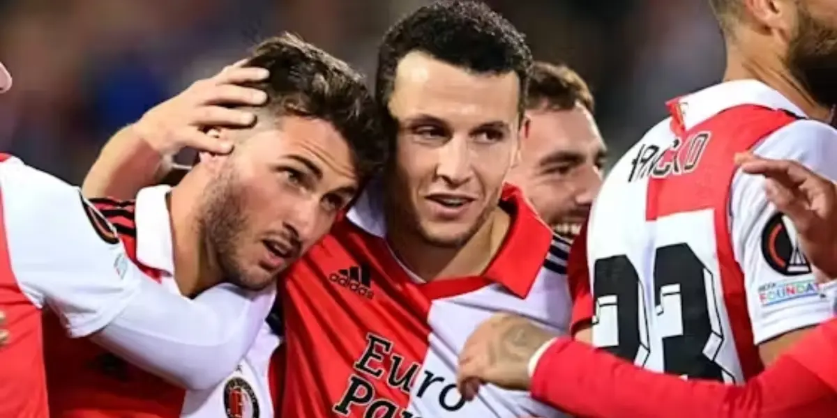 Idrissi y Santi Giménez compartieron vestidor en Feyenoord / Foto: OneFootball