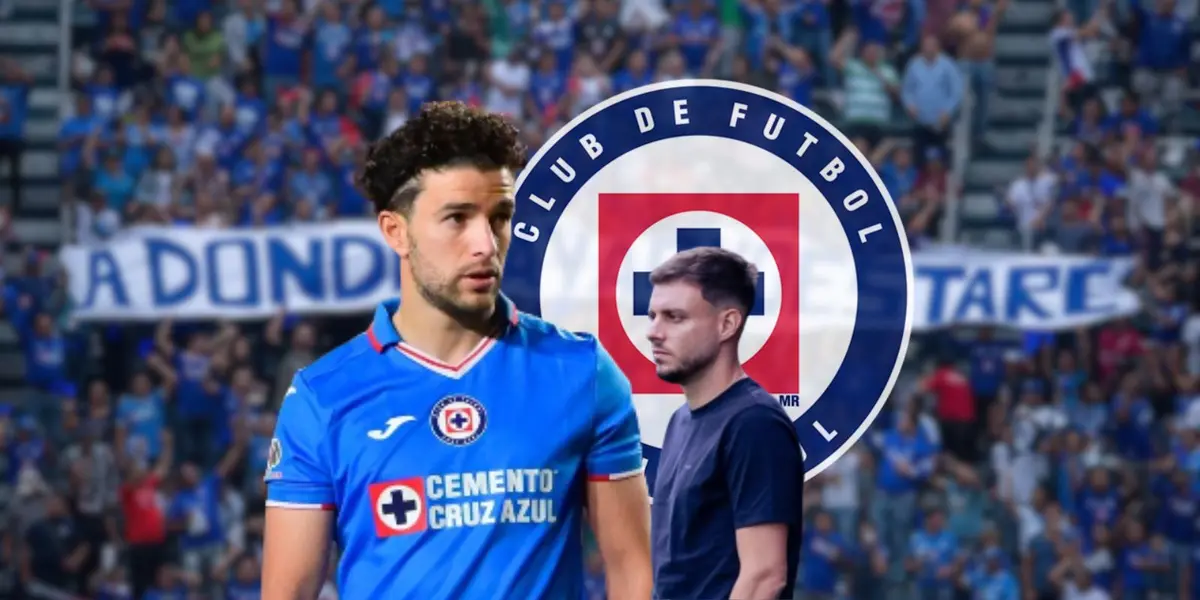 Ignacio Rivero durante un partido de Liga MX con la playera de Cruz Azul