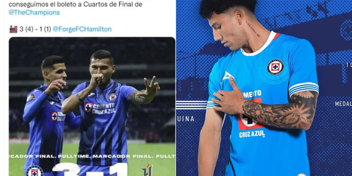 Imágenes de redes sociales de Cruz Azul.