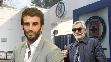 Iván Alonso afuera de La Noria, con Jesús Martínez/La Máquina Celeste