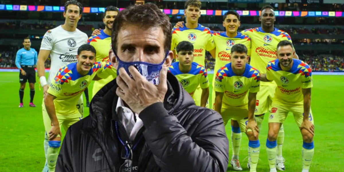 Iván Alonso con el once titular del América/La Máquina Celeste