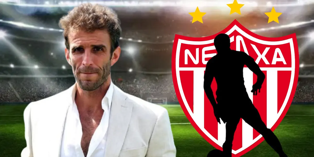 Iván Alonso escudo de Necaxa, jugador oculto/FOTO La Máquina Celeste