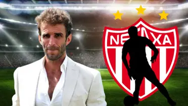 Iván Alonso escudo de Necaxa, jugador oculto/FOTO La Máquina Celeste
