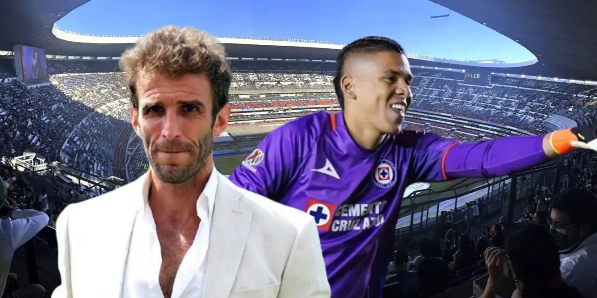 Iván Alonso junto a Kevin Mier en la portada en el Estadio Azteca/La Máquina Celeste
