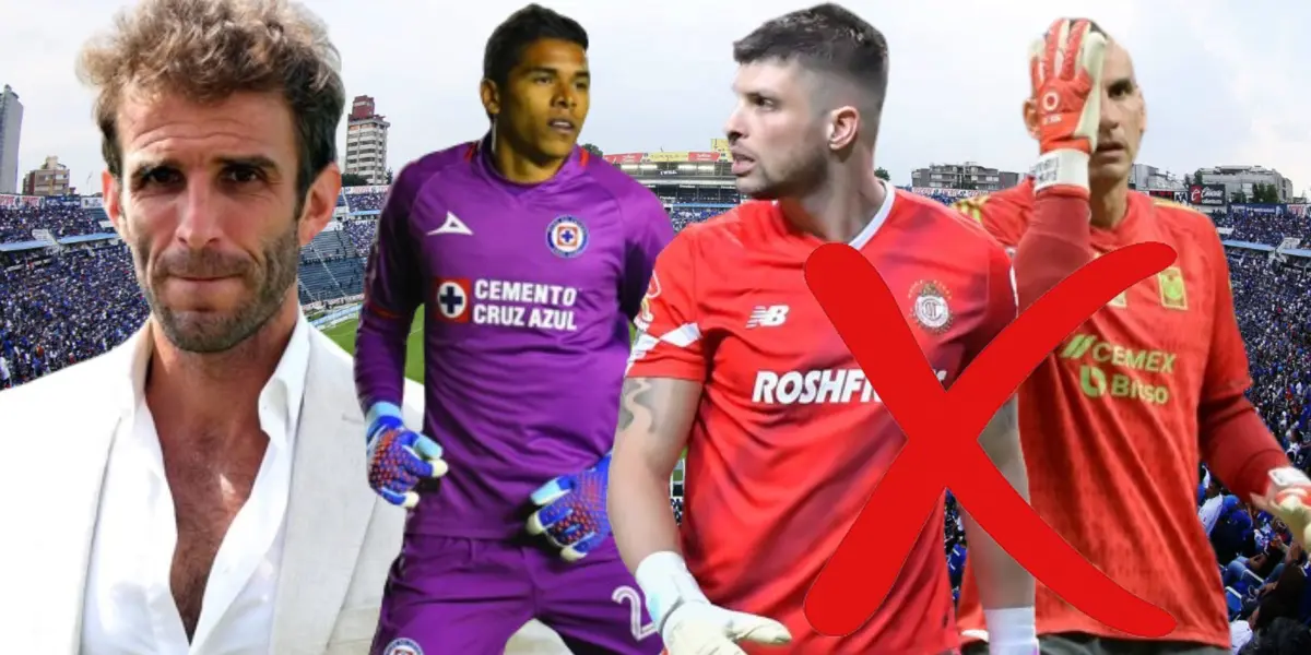 Iván Alonso, Kevin Mier, Tiago Volpi, Nahuel Guzmán en Estadio Azul Foto: Milenio