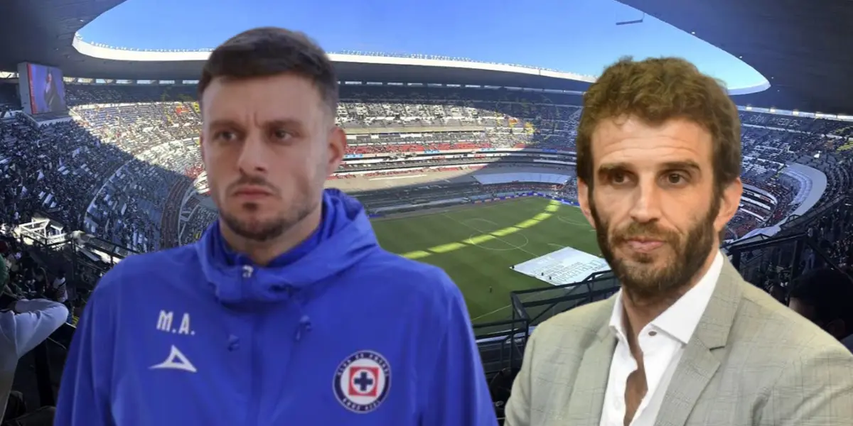 Iván Alonso y Anselmi en la portada en el Estadio Azteca