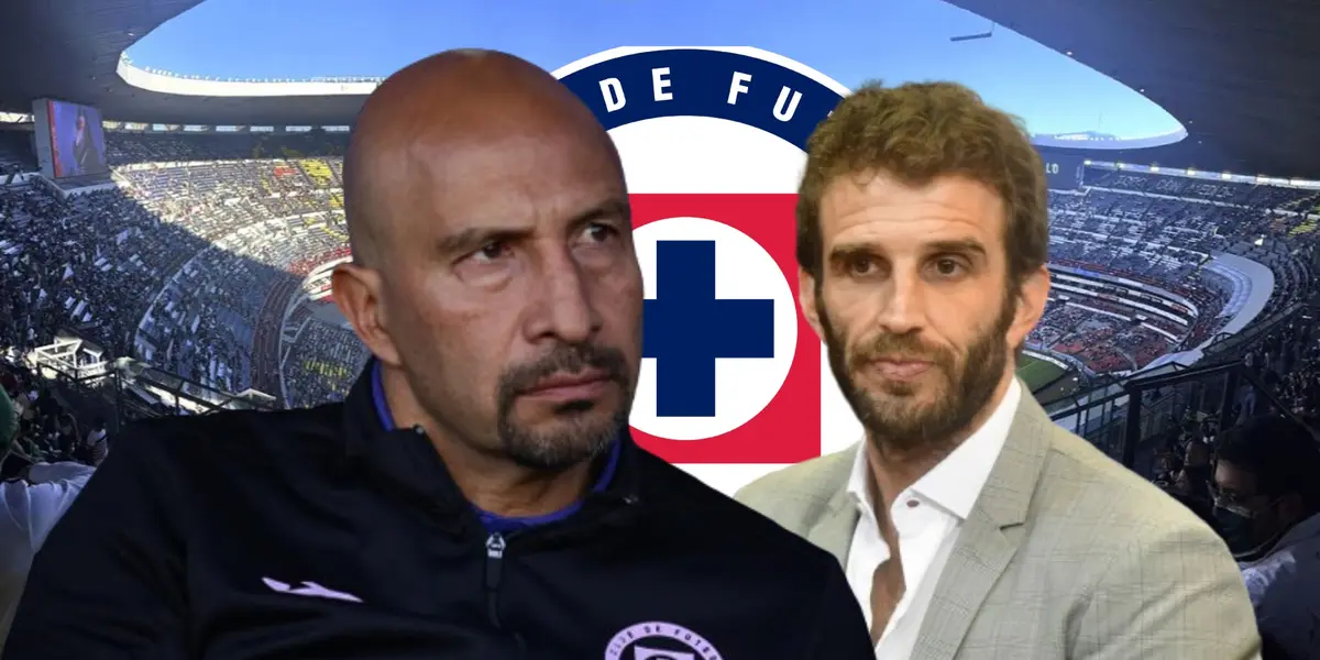 Iván Alonso y el Conejo Pérez con el Estadio Azteca