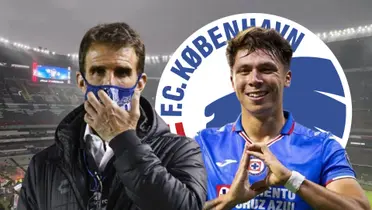 Iván Alonso y Huescas en la portada, logo del Copenhague