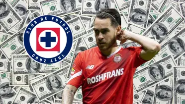 Jesús Angulo con el logo de Cruz Azul/La Máquina Celeste