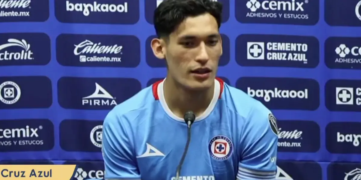 Jesús Orozco con Cruz Azul y durante su presentación - Foto: Captura de pantalla