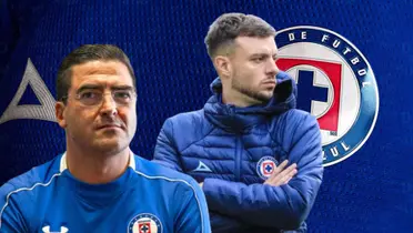 Joaquín Moreno, Martin Anselmi, fondo jersey de Cruz Azul