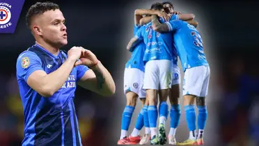 Jonthan Rodríguez en Cruz Azul (Fuente: MEXSPORT)