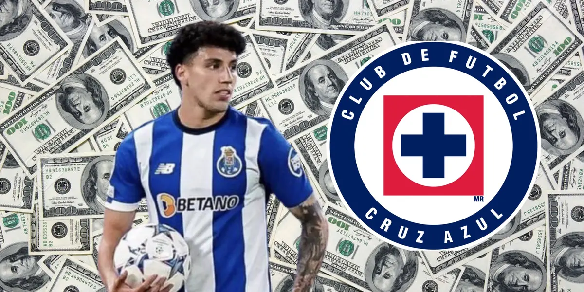 Jorge Sánchez con el escudo de Cruz Azul7FOTO La Máquina Celeste