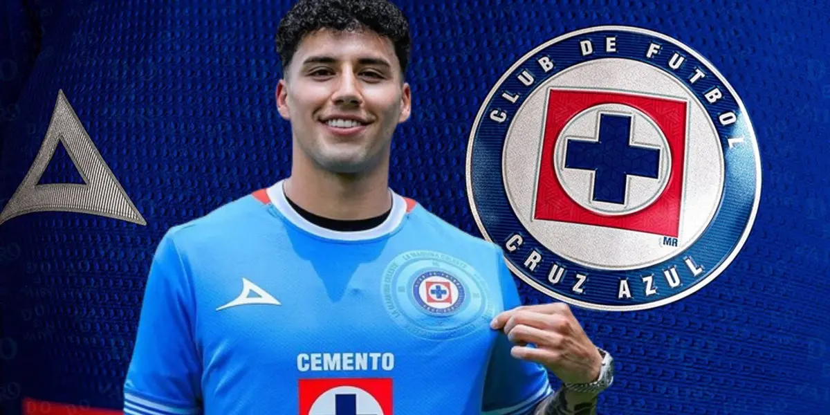 Jorge Sánchez con la jersey de Cruz Azul/La Máquina Celeste