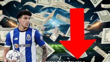 Jorge Sánchez en la portada con dólares de fondo/La Máquina Celeste