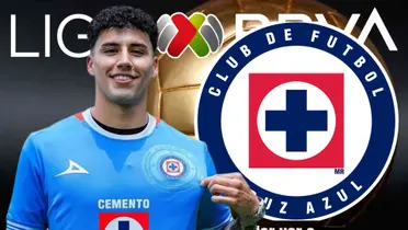 Jorge Sánchez, jersey de Cruz Azul, escudo/La Máquina Celeste