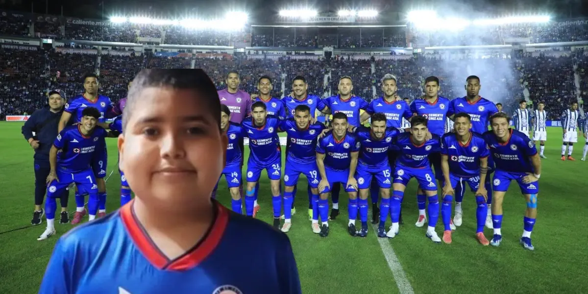 José Armando, con el equipo de Cruz Azul de fondo/FOTO La Máquina Celeste