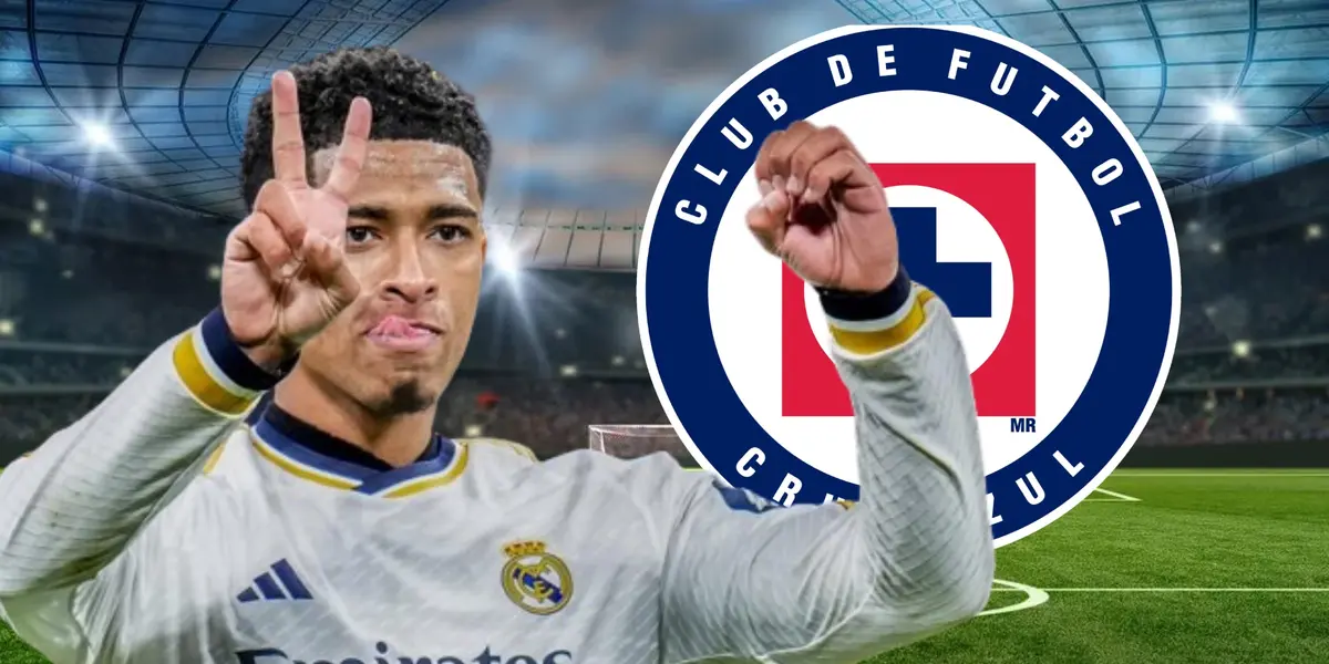 Jude Bellingham con el escudo de Cruz Azul/La Máquina Celeste