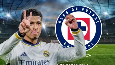 Jude Bellingham con el escudo de Cruz Azul/La Máquina Celeste