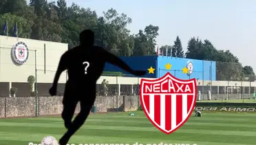Jugador oculto con el escudo de Necaxa en La Noria/La Máquina Celeste