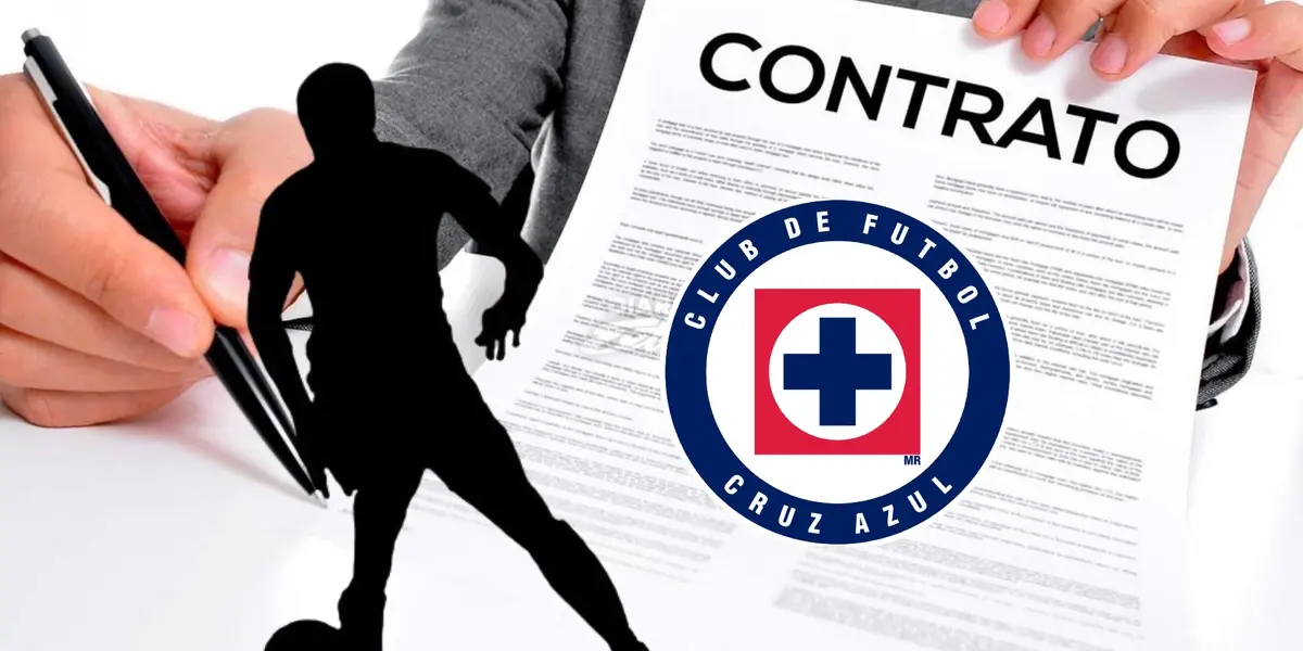 Jugador oculto con el logo de Cruz Azul/La Máquina Celeste