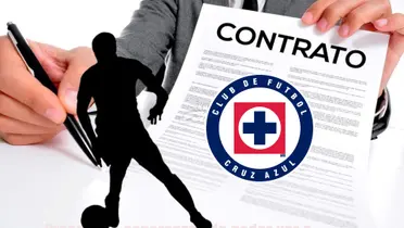 Jugador oculto con el logo de Cruz Azul/La Máquina Celeste