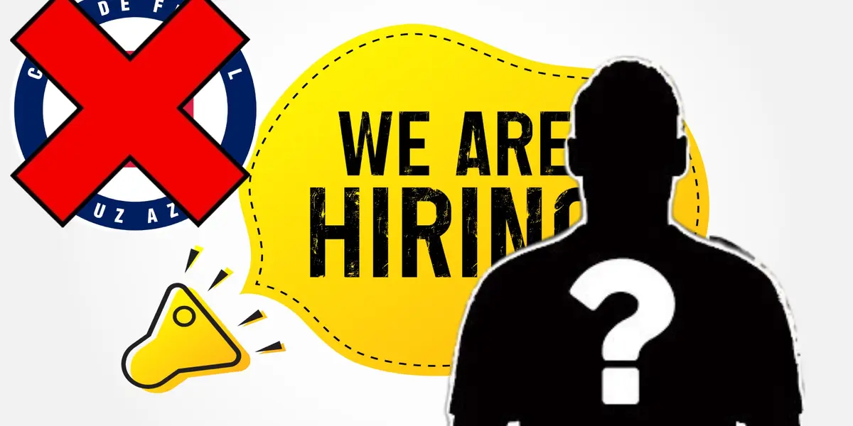 Jugador oculto y el logo de Cruz Azul/La Máquina Celeste