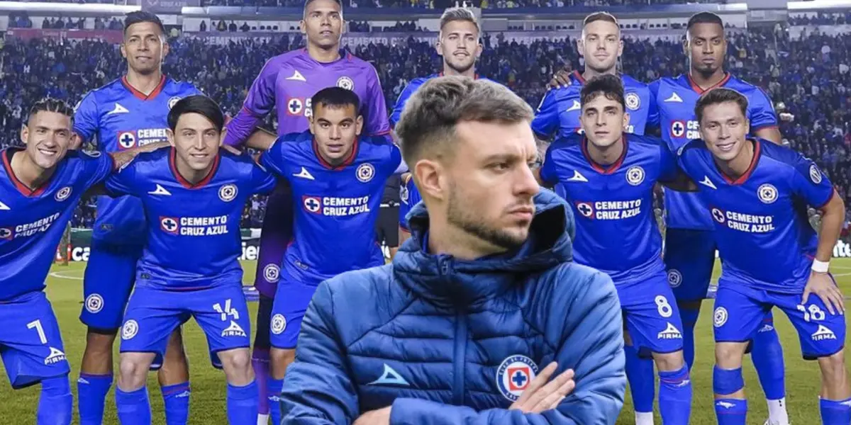 Jugadores de Cruz Azul 2024 con Martín Anselmi/ Foto: El Universal