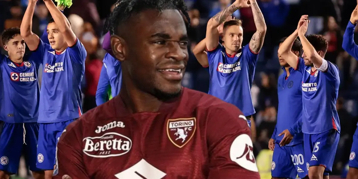 Jugadores de Cruz Azul 2024 festejando con Duván Zapata en Torino/ Foto: López Dóriga Digital