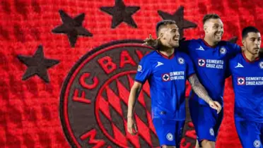 Jugadores de cruz Azul y Bayern/FOTO: Mexsport