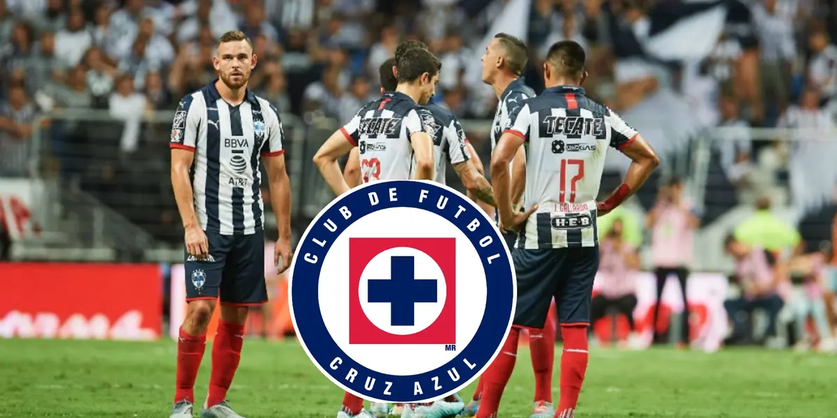 Jugadores de Monterrey tristes, logo de Cruz Azul