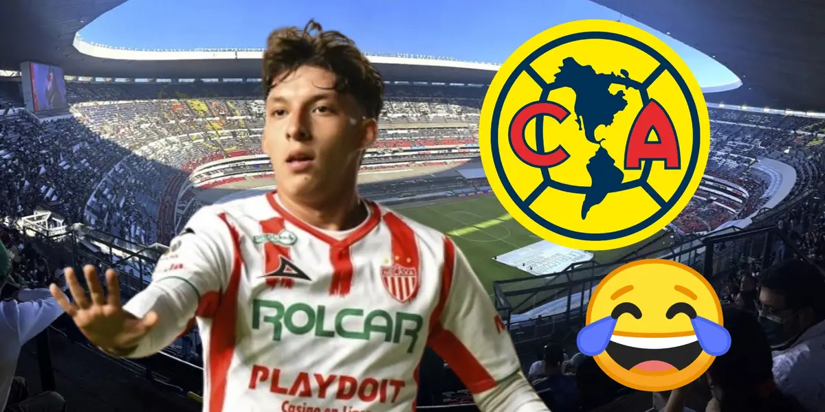 Jurado, logo de América en el Estadio Azteca