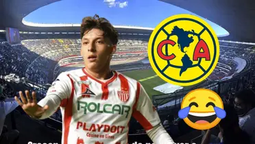 Jurado, logo de América en el Estadio Azteca