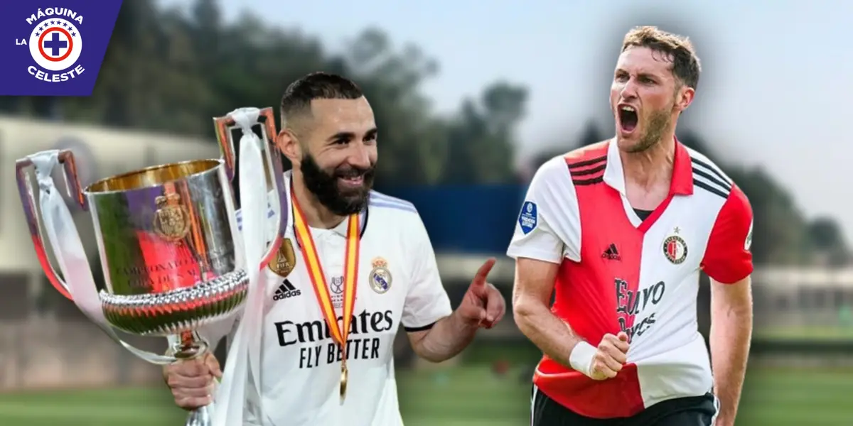 Karim Benzema y Santiago Giménez (Fuente: Marca)