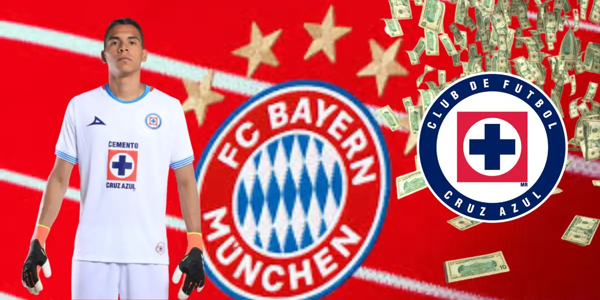 Kevin Mier con el Bayern y Cruz Azul/FOTO: Cruz Azul