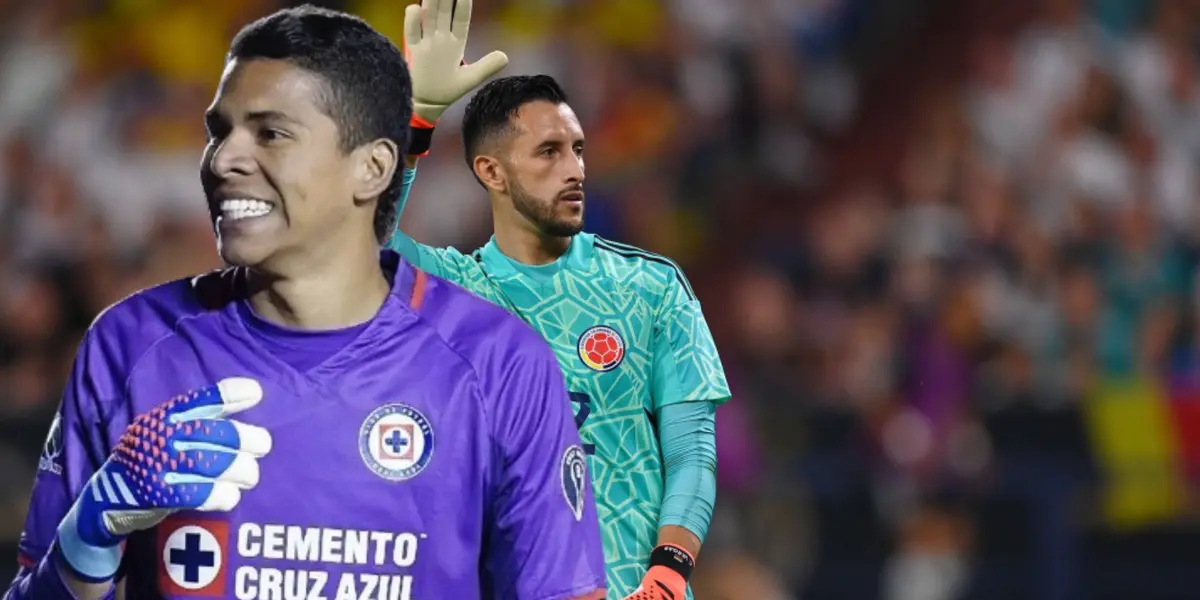 Kevin Mier con la jersey de Cruz Azul y Kevin Mier/La Máquina Celeste