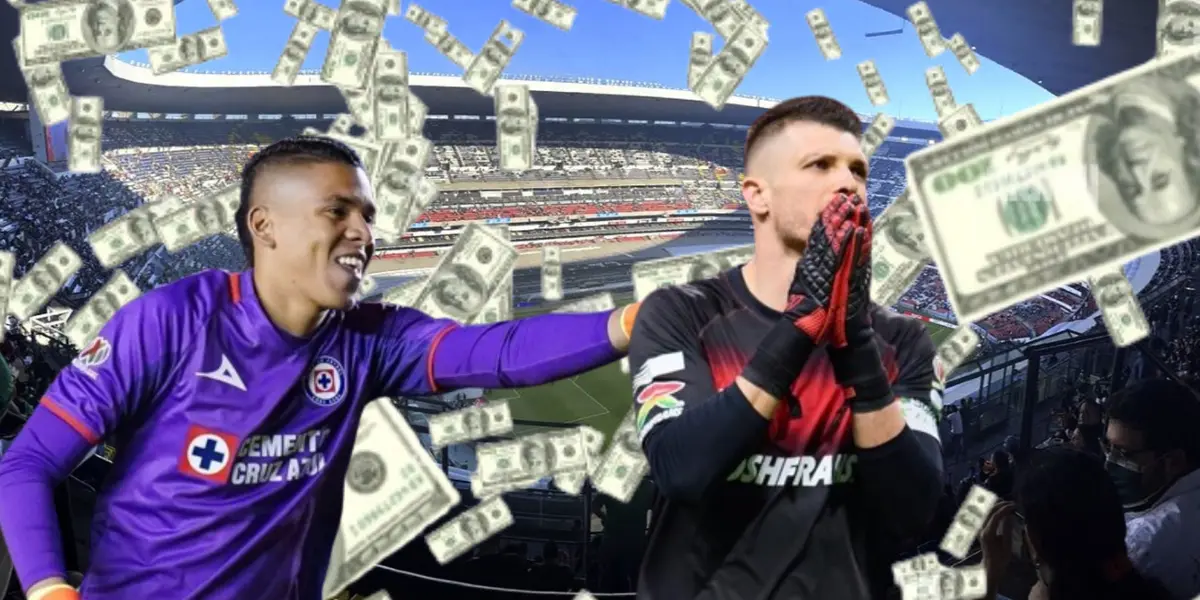 Kevin Mier y Tiago Volpi en la portada, con dólares cayendo/FOTO La Máquina Celeste