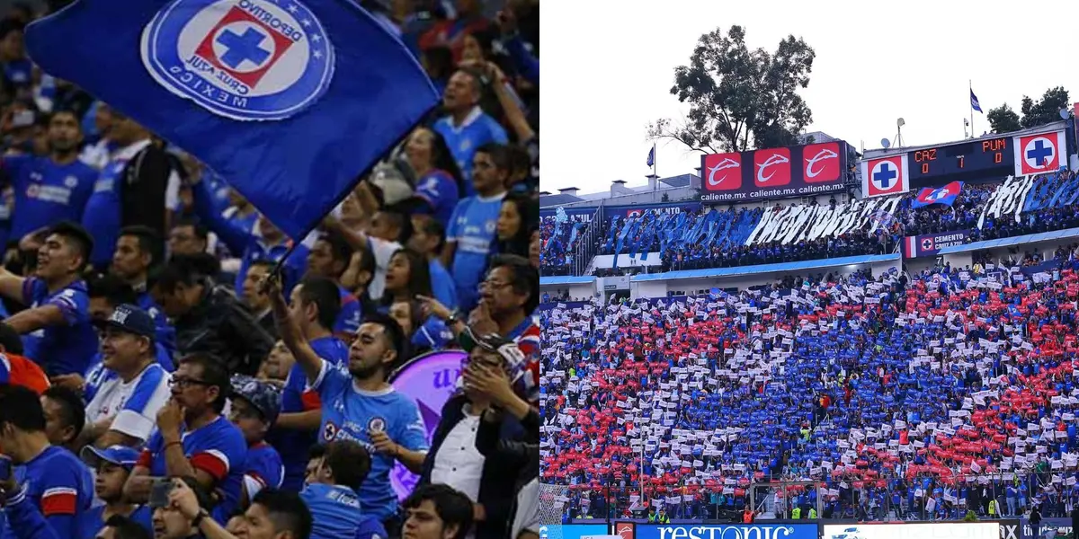 La afición de Cruz Azul.