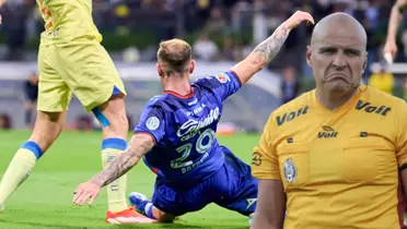 La jugada de Rotondi sobre Israel Reyes - Foto: Mexsport