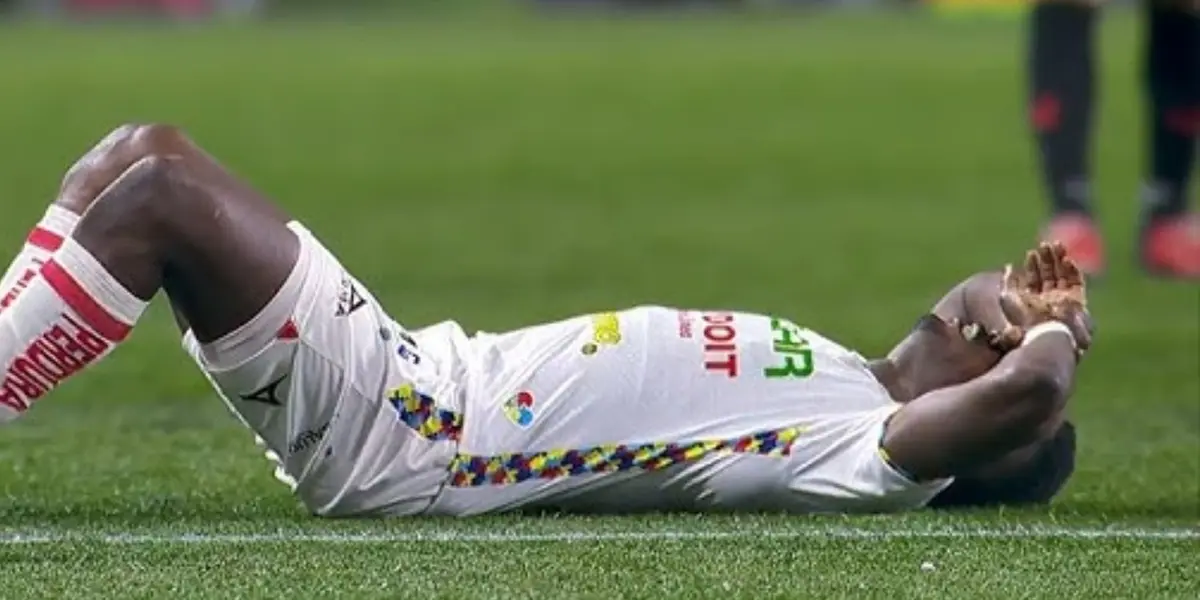 La lesión de Cambindo - foto: Captura de pantalla