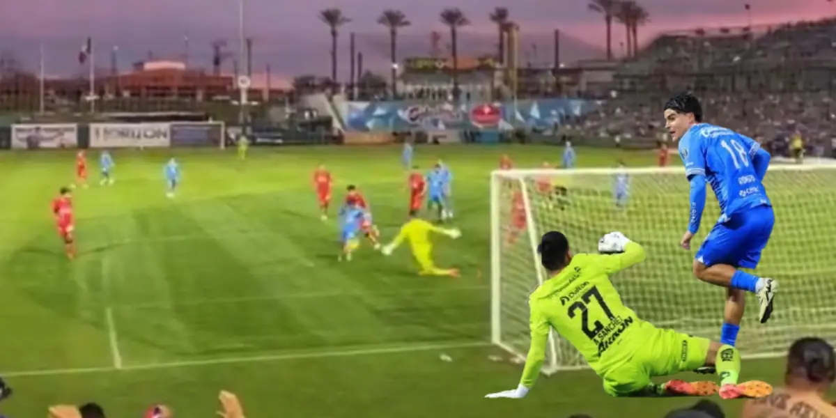 La vista del gol de Luka Romero - Foto: Captura de pantalla