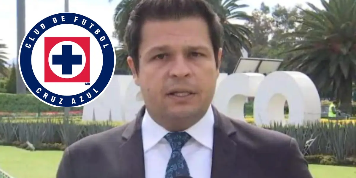 León Lecanda con el escudo de Cruz Azul/La Máquina Celeste