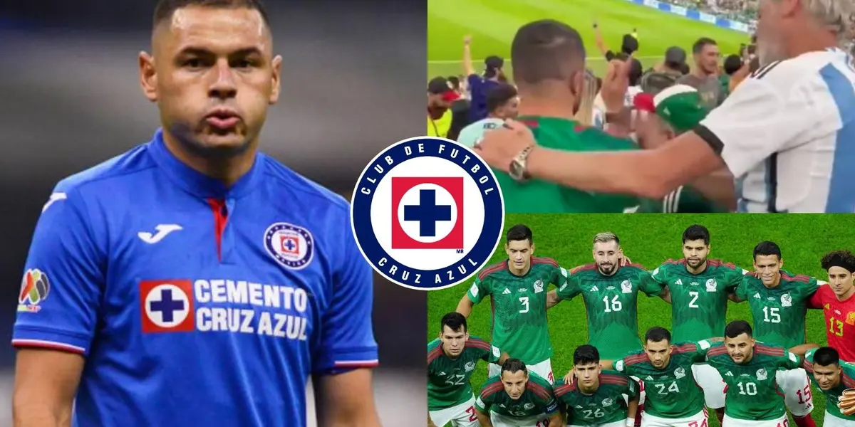 Lo captaron respondiendo ante las burlas de los hinchas argentinos en el estadio de futbol.