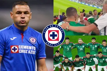 Lo captaron respondiendo ante las burlas de los hinchas argentinos en el estadio de futbol.