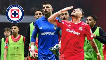 Logo de Cruz Azul, Alexis Vega, Tiago Volpi, logo de Cruz Azul