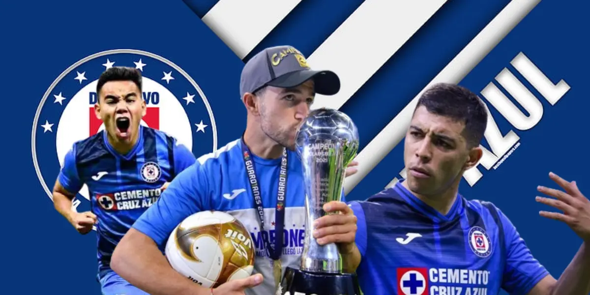 Los tres capitanes oficiales de Cruz Azul.