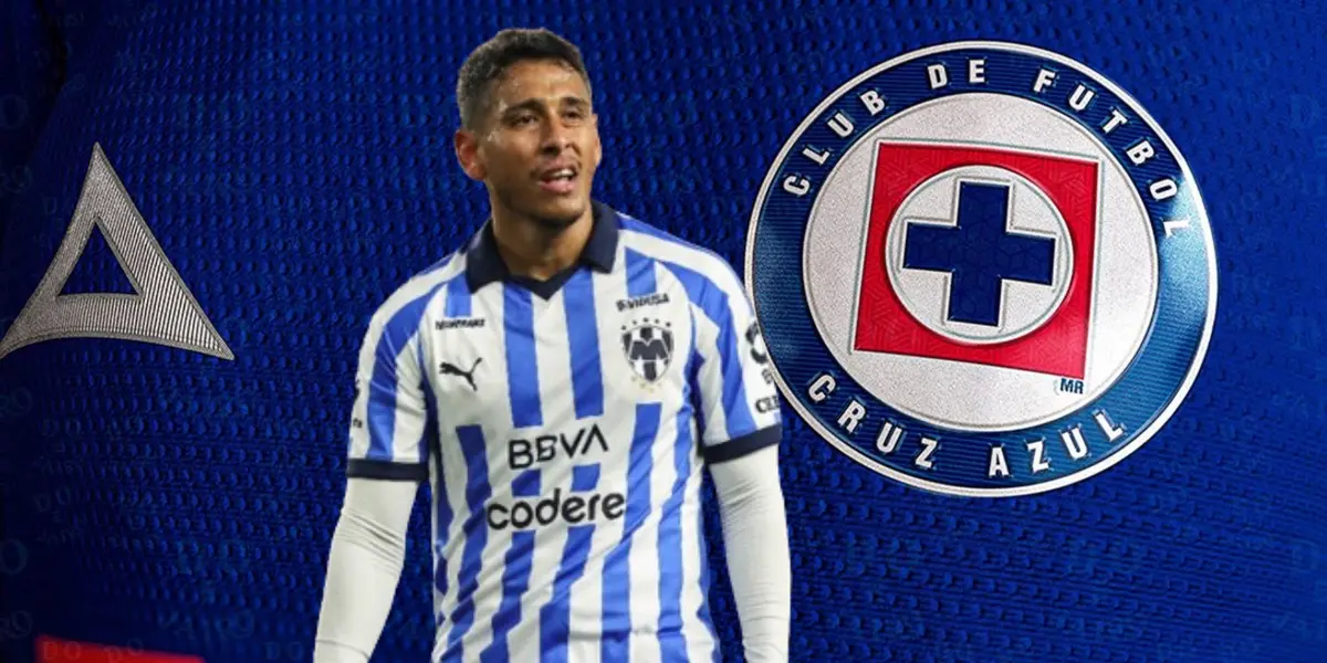 Luis Romo de fondo la jersey de Cruz Azul/La Máquina Celeste