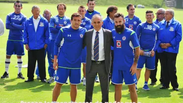 Marc Crossas con el equipo de Cruz Azul en 2014