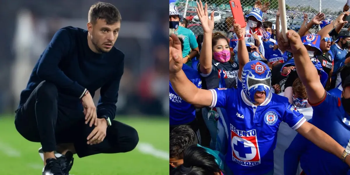 Martín Anselmi al borde del llanto por la afición celeste | Foto: Mexsport