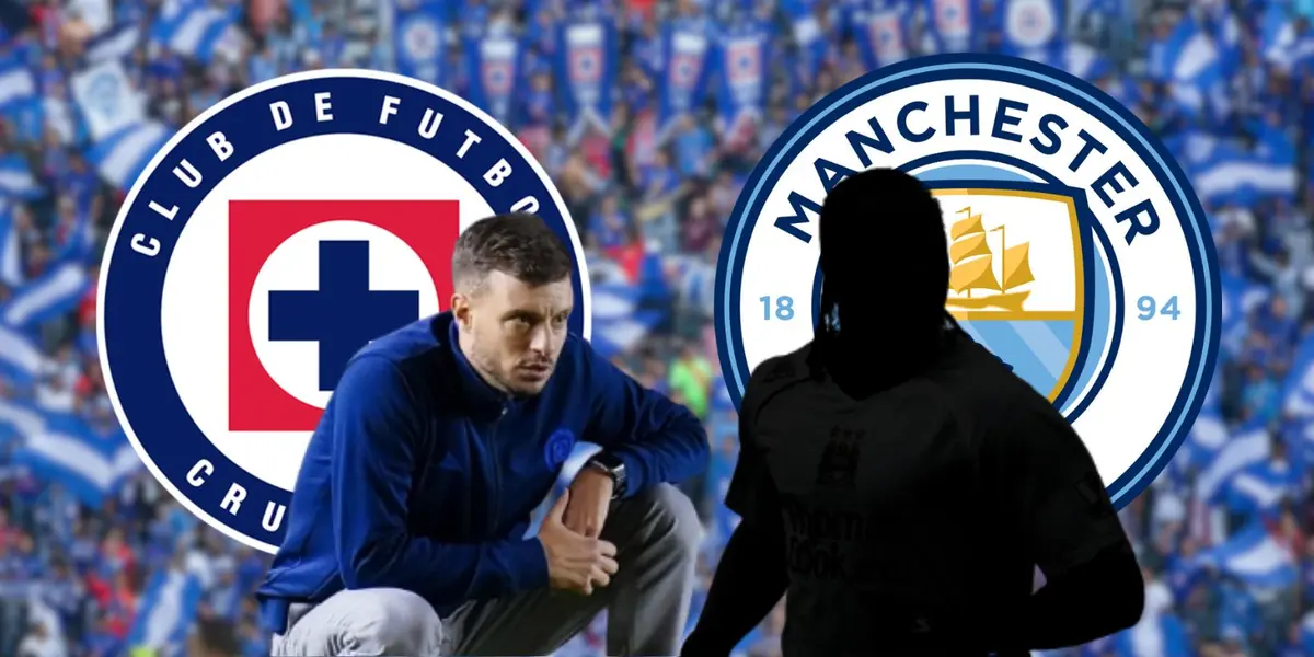 Martín Anselmi durante un partido de Cruz Azul en el torneo Clausura 2024